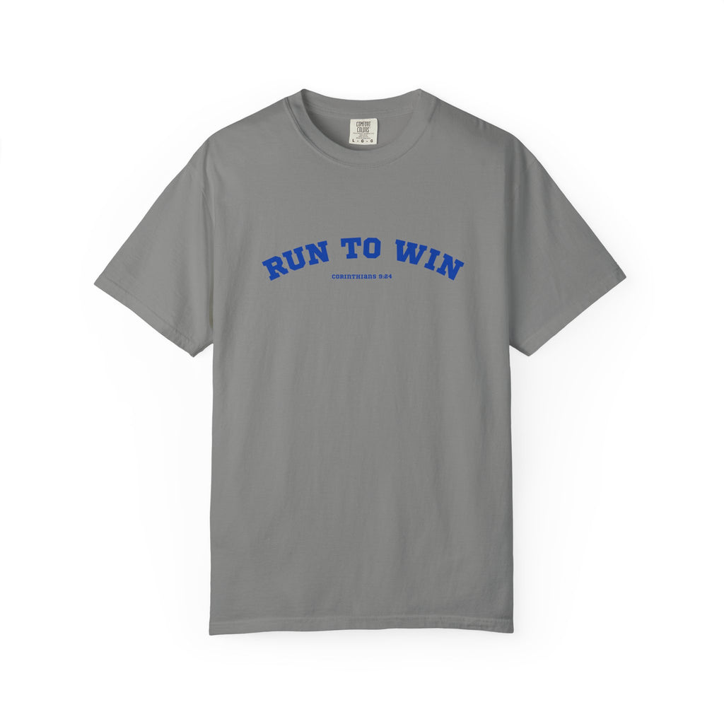 Run to Win Comfort Tee| Corinthians 9:24