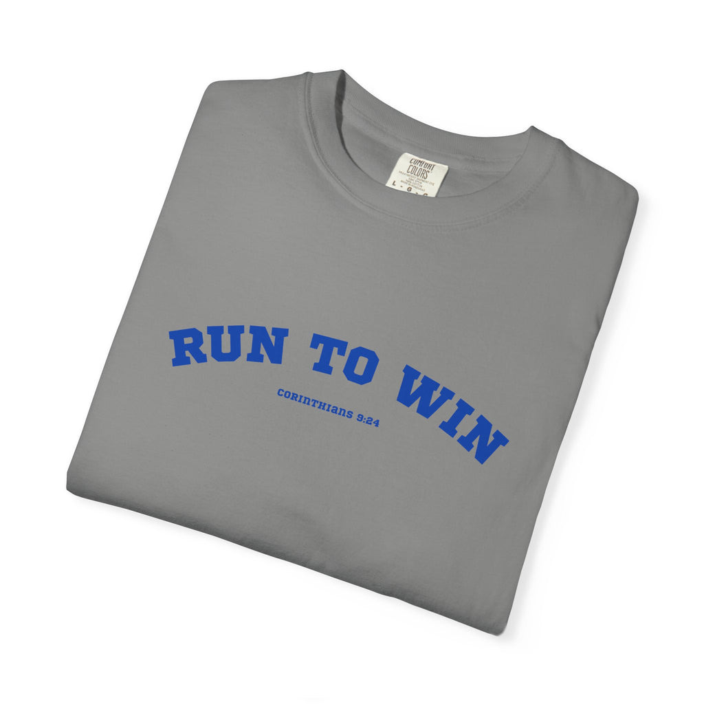 Run to Win Comfort Tee| Corinthians 9:24
