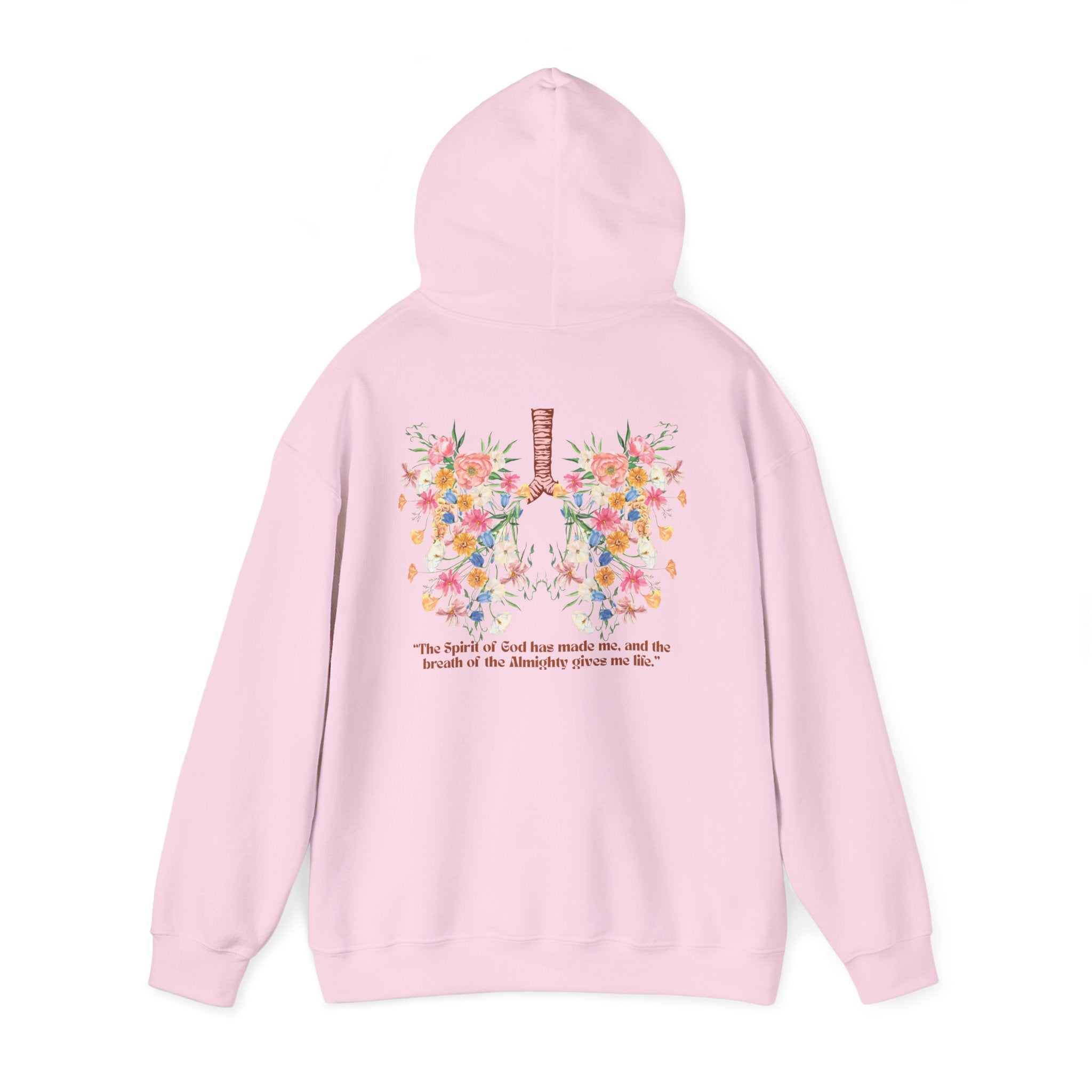 Breathe Hoodie | Job 33:4 | Flower Lungs