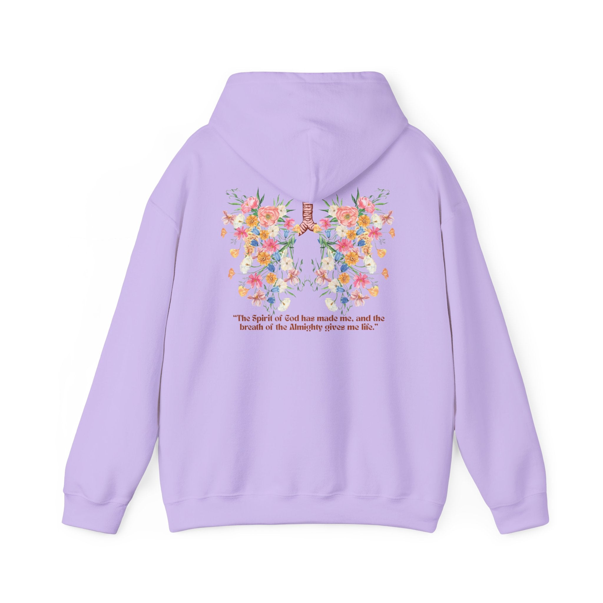 Breathe Hoodie | Job 33:4 | Flower Lungs