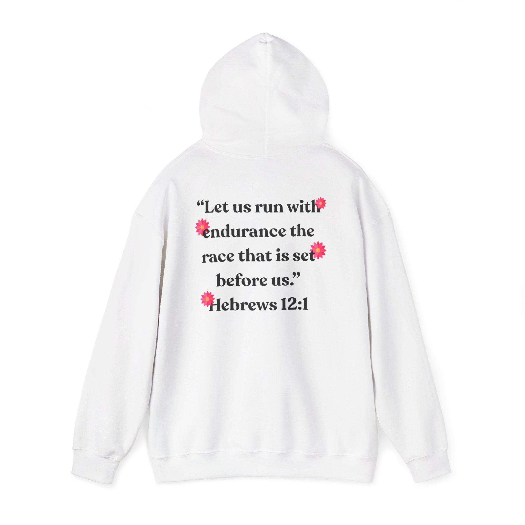 Run With Endurance Hoodie| Hebrews 12:1| Cactus Design Hoodie