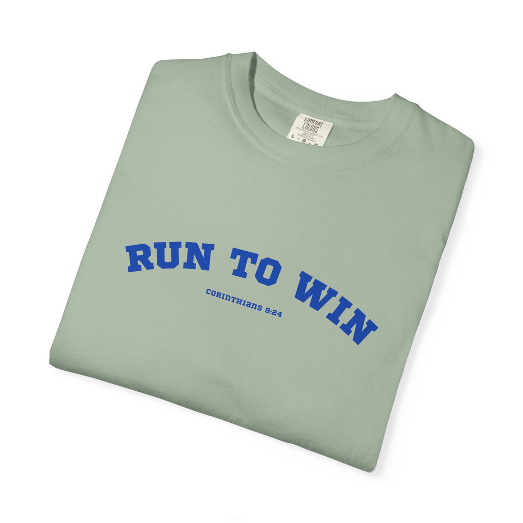 Run to Win Comfort Tee| Corinthians 9:24