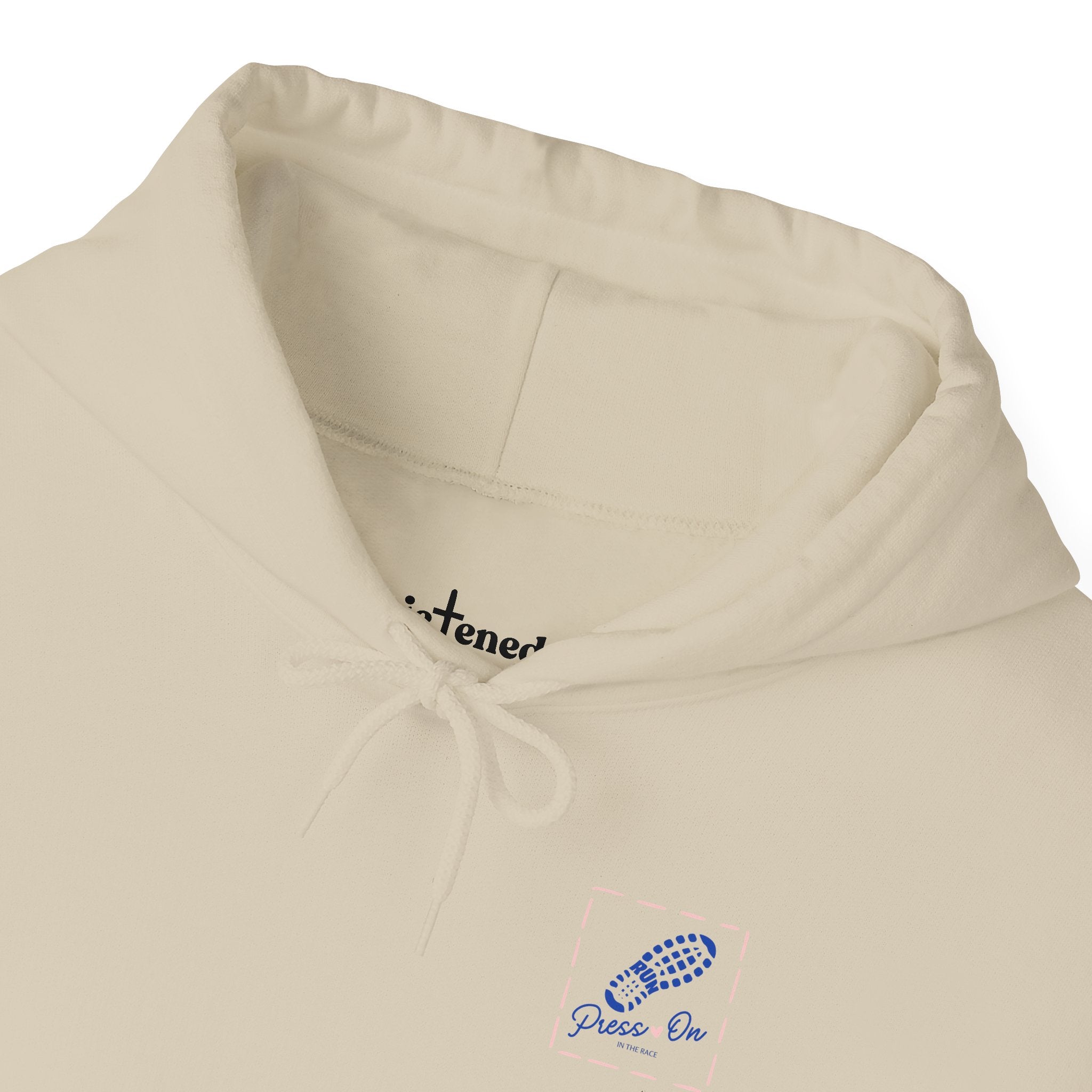 “Press On” Hoodie with Philippians 3:14 Design