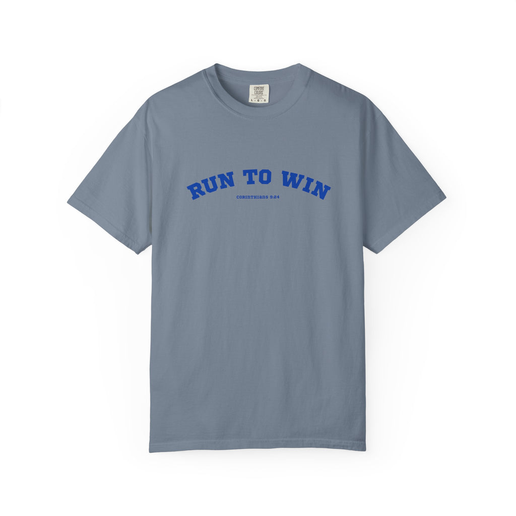 Run to Win Comfort Tee| Corinthians 9:24